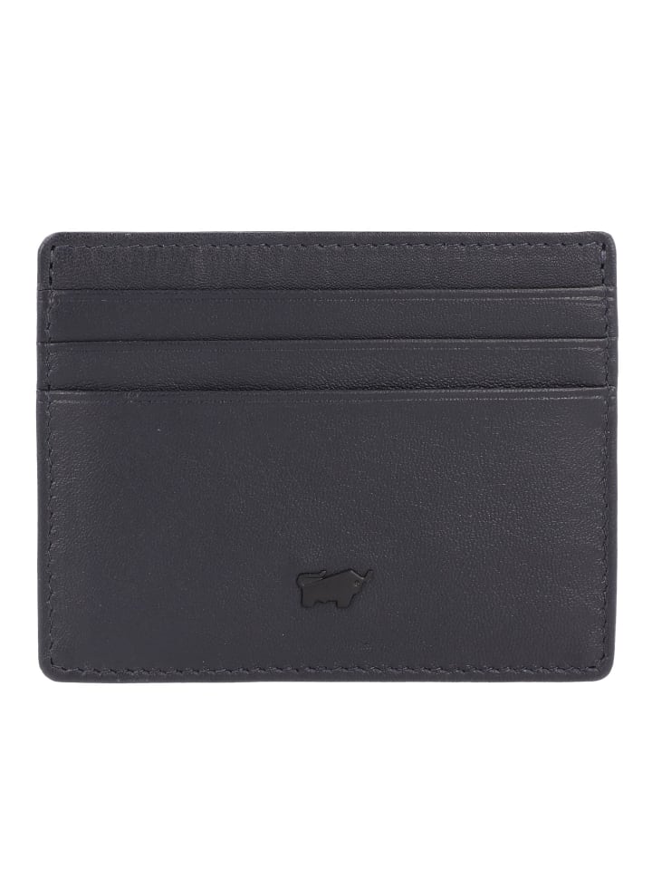 Hannes Kreditkartenetui RFID Schutz Leder 10.5 cm navy