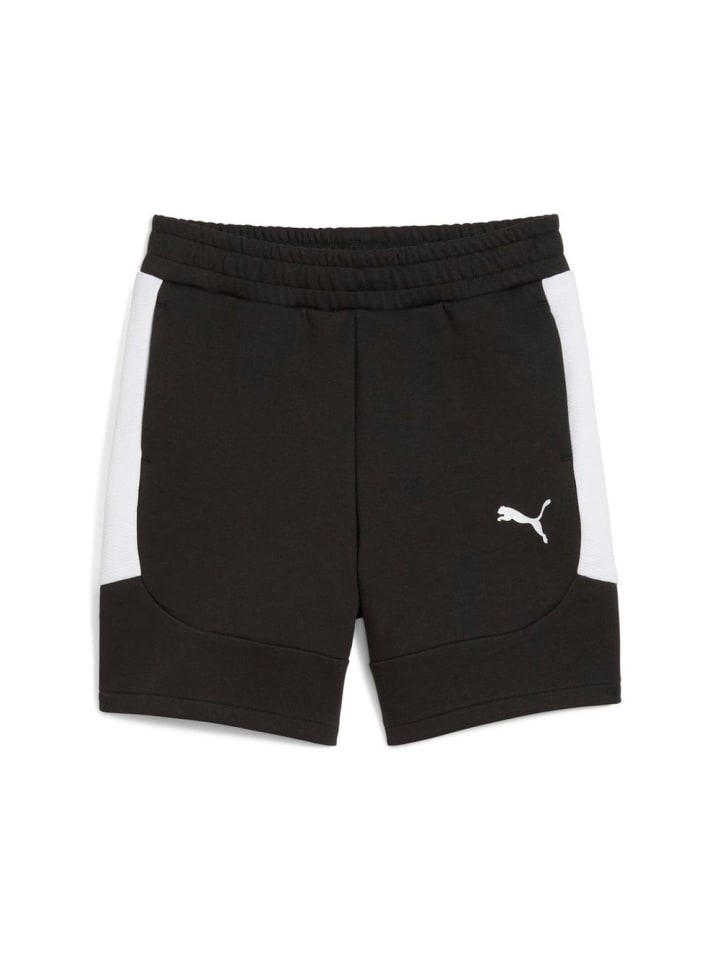 Kinder Sportshort "teamEVOSTRIPE Shorts JR" in Schwarz