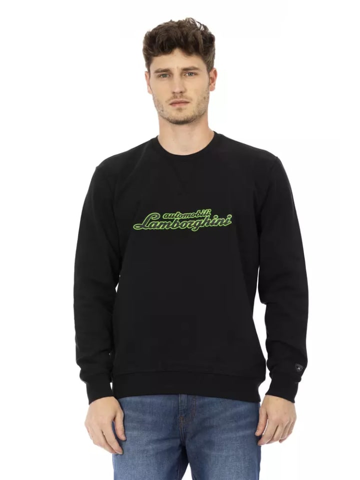 Blau Schwarz Baumwolle Herren Pullover