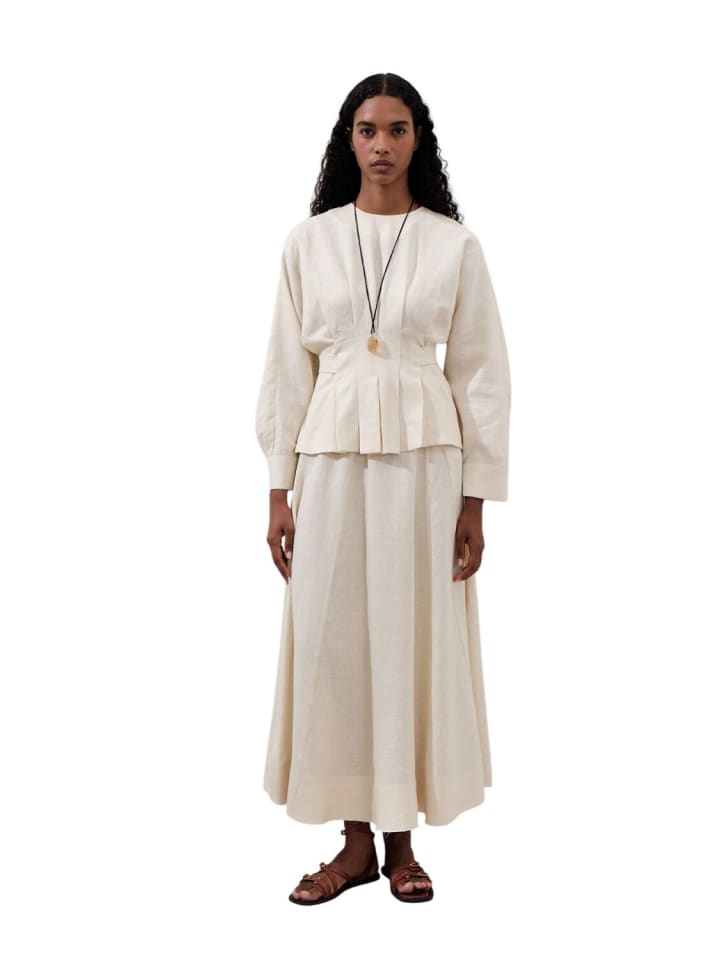 Blouse in Vanille