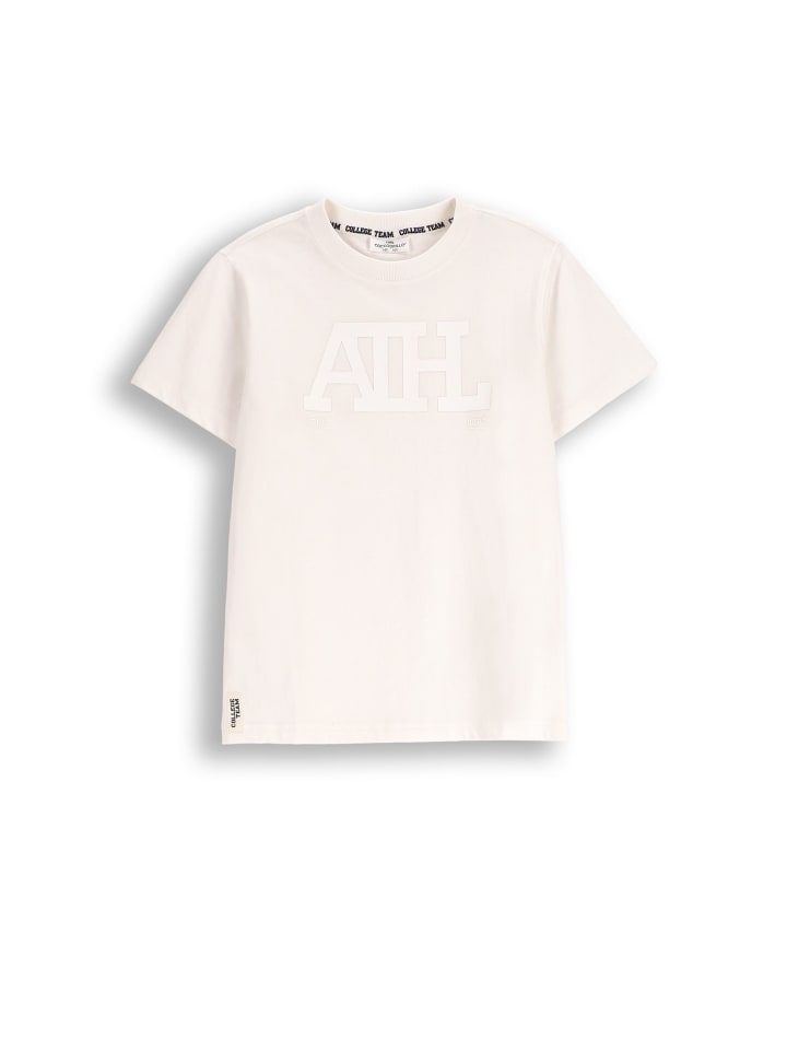 T-Shirt mit kurzem Ärmel in ecru