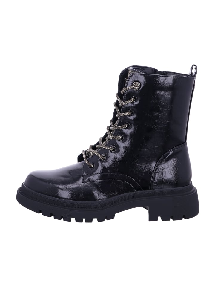 Schnürboots in Schwarz