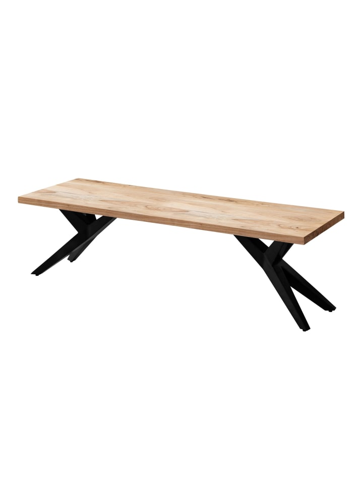 Sitzbänk in Braun / Akazie / 120x45x45