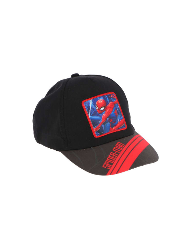 Spiderman Baseballcap Stylische Mütze & Kopfbedeckung mit Stickerei in Schwarz