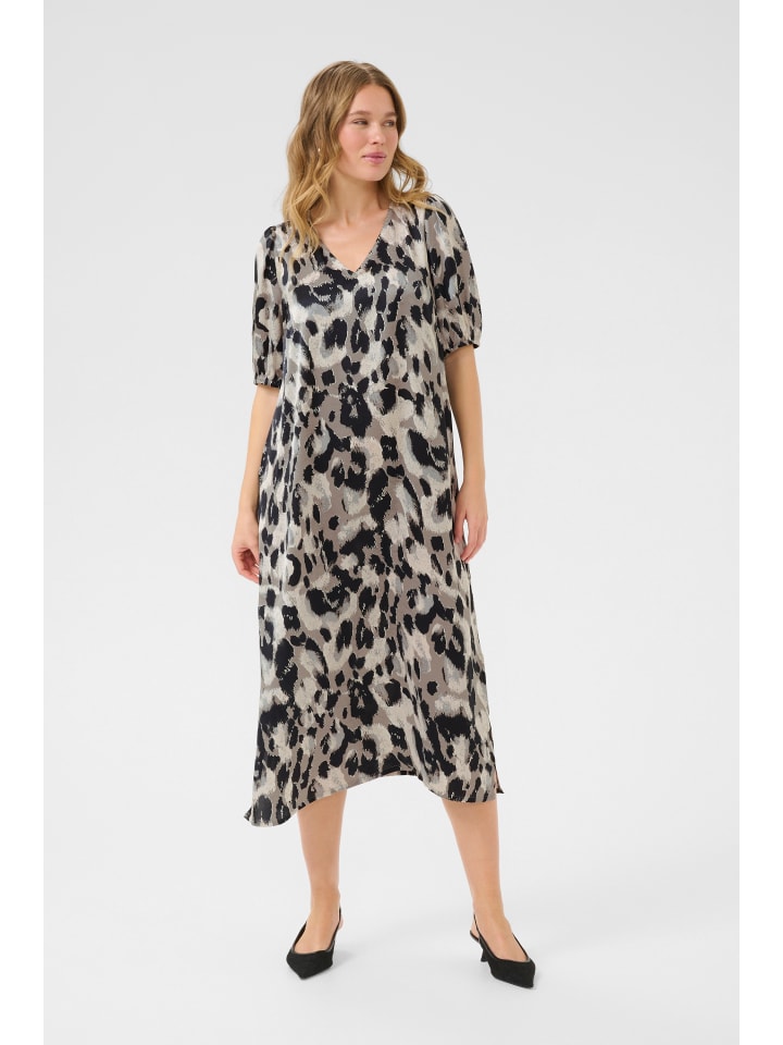 Kleid BPaddison Casual fit in Grey Leopard Print