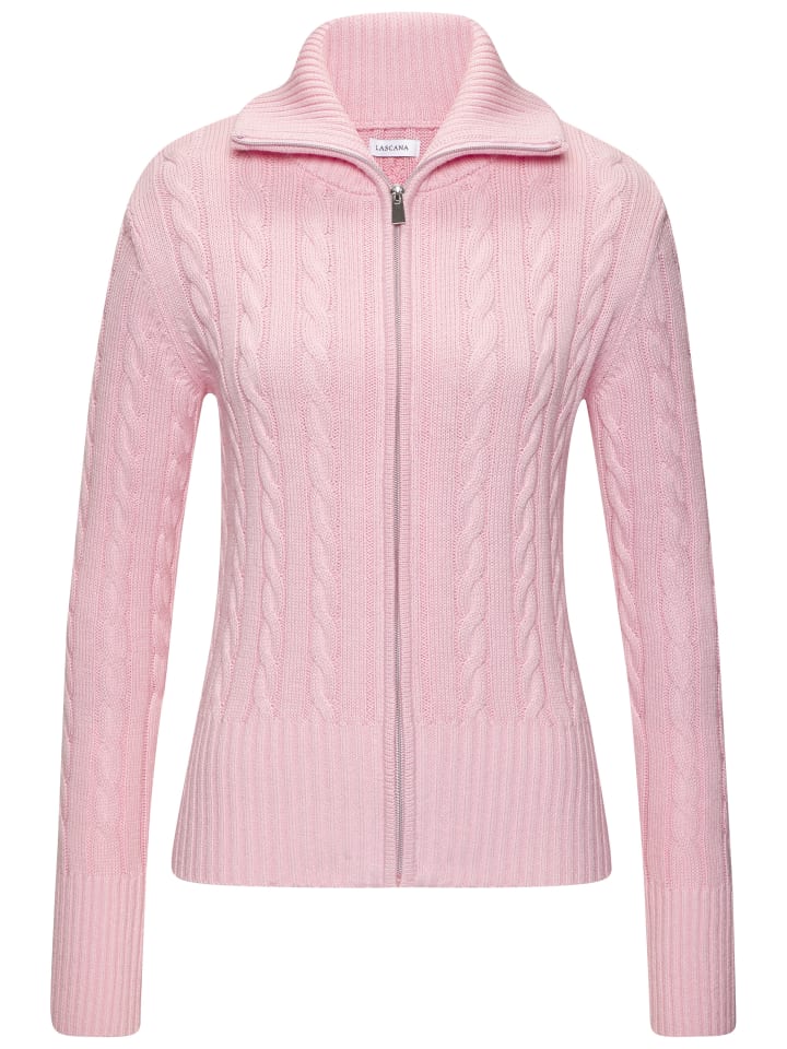 Strickjacke in rosé