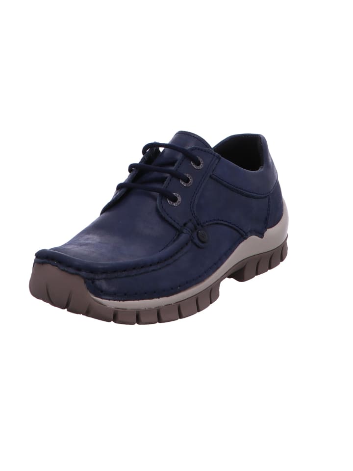 Schnürschuh in blau