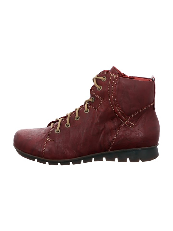 Komfort Stiefeletten in Rot