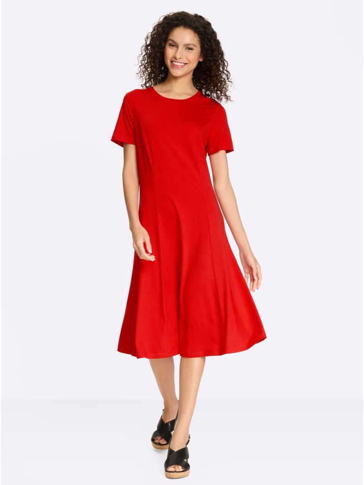 Jersey-Kleid in rot