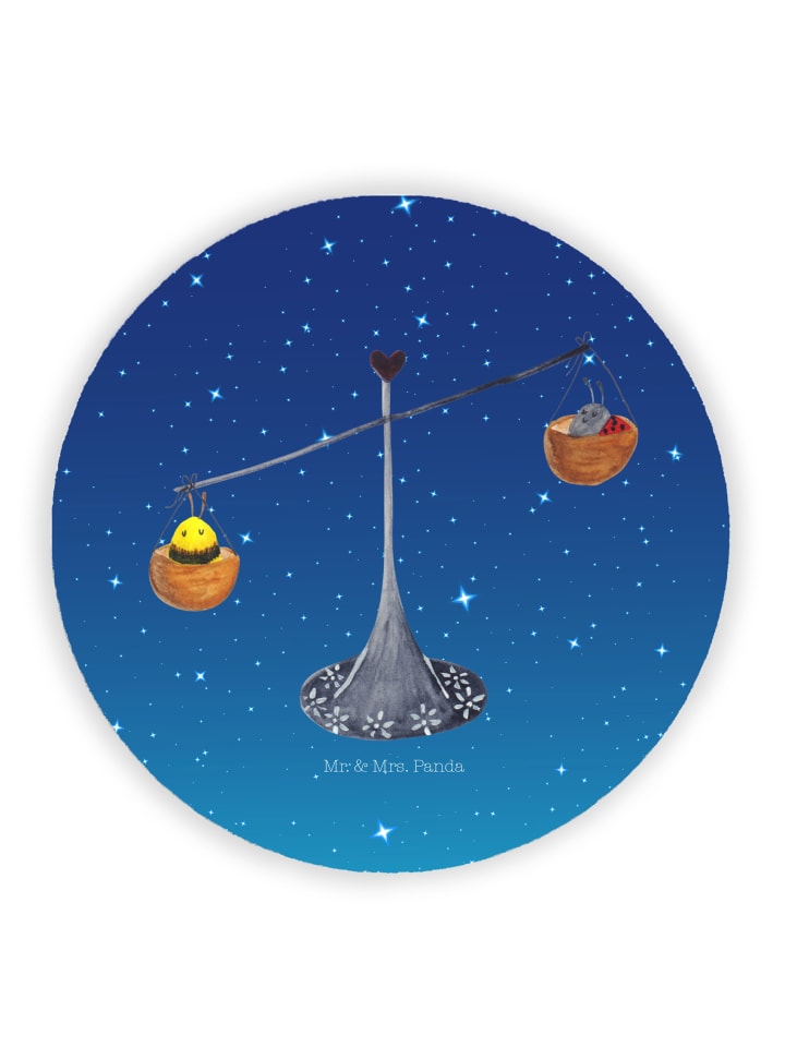 Magnet Sternzeichen Waage ohne Spruch in Sternenhimmel Blau