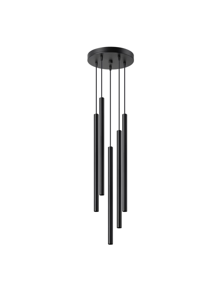Hängeleuchte FIDEUS 5P schwarz H 110