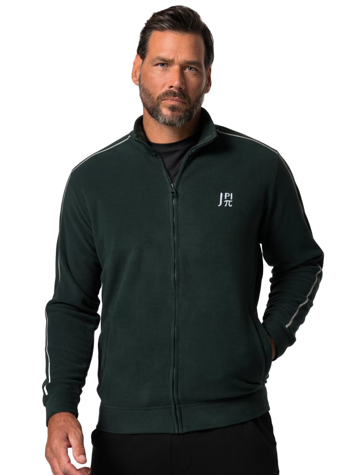 Sweatjacke in mitternachtsgrün
