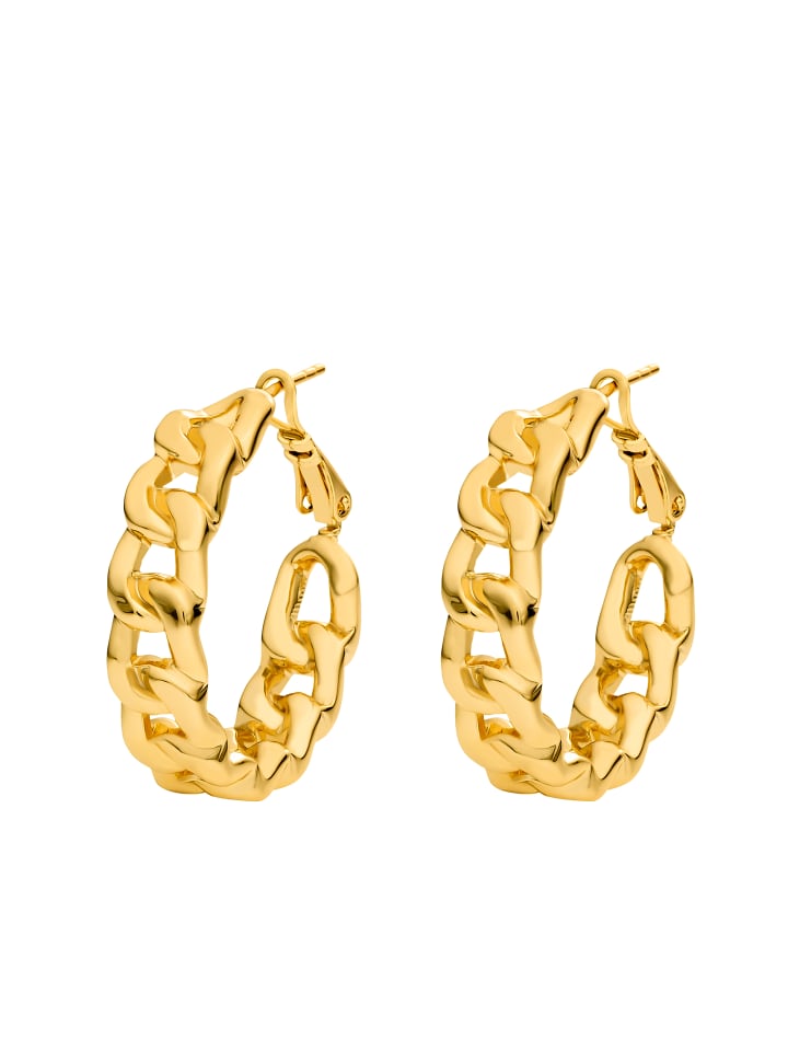 Creolen Lily goldfarben in goldfarben