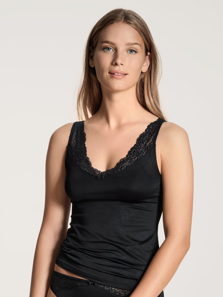 Tank-Top in schwarz
