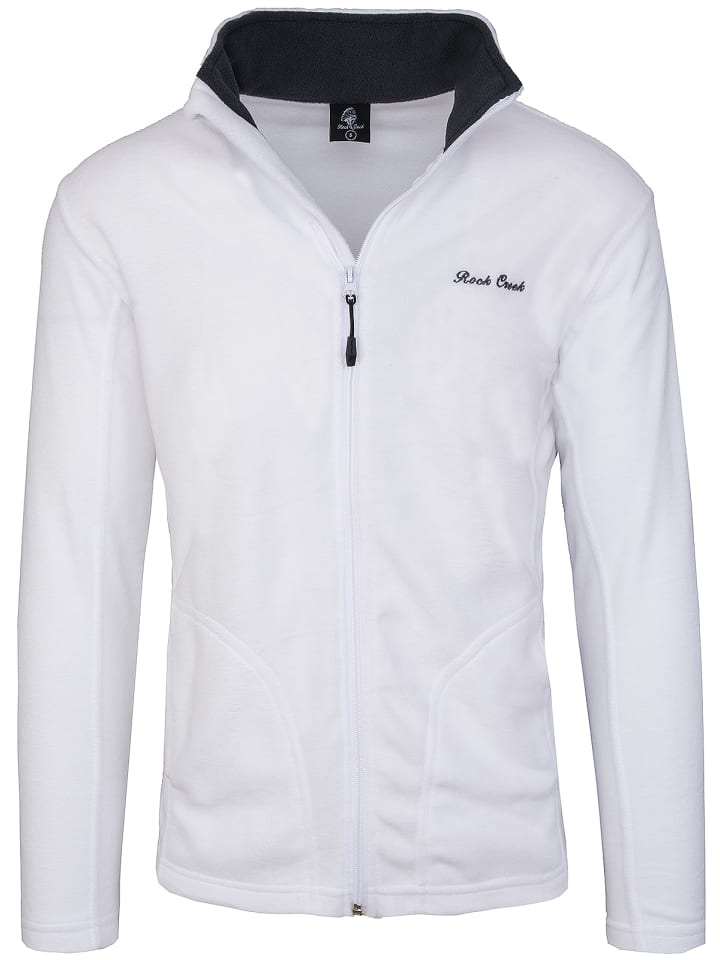 Fleecejacke in Weiß