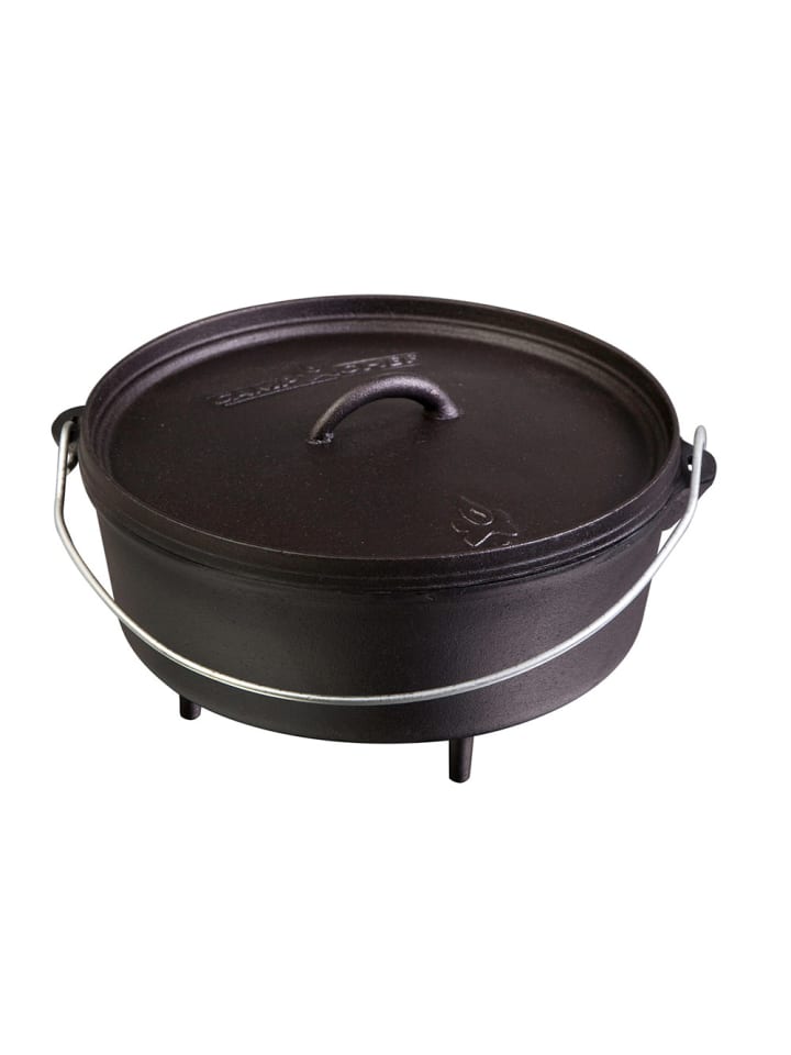 Feuertopf Gusseisen 12" in schwarz - 30cm