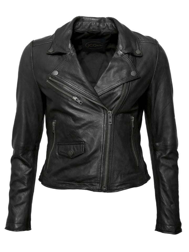 Lederjacke 8007 in schwarz