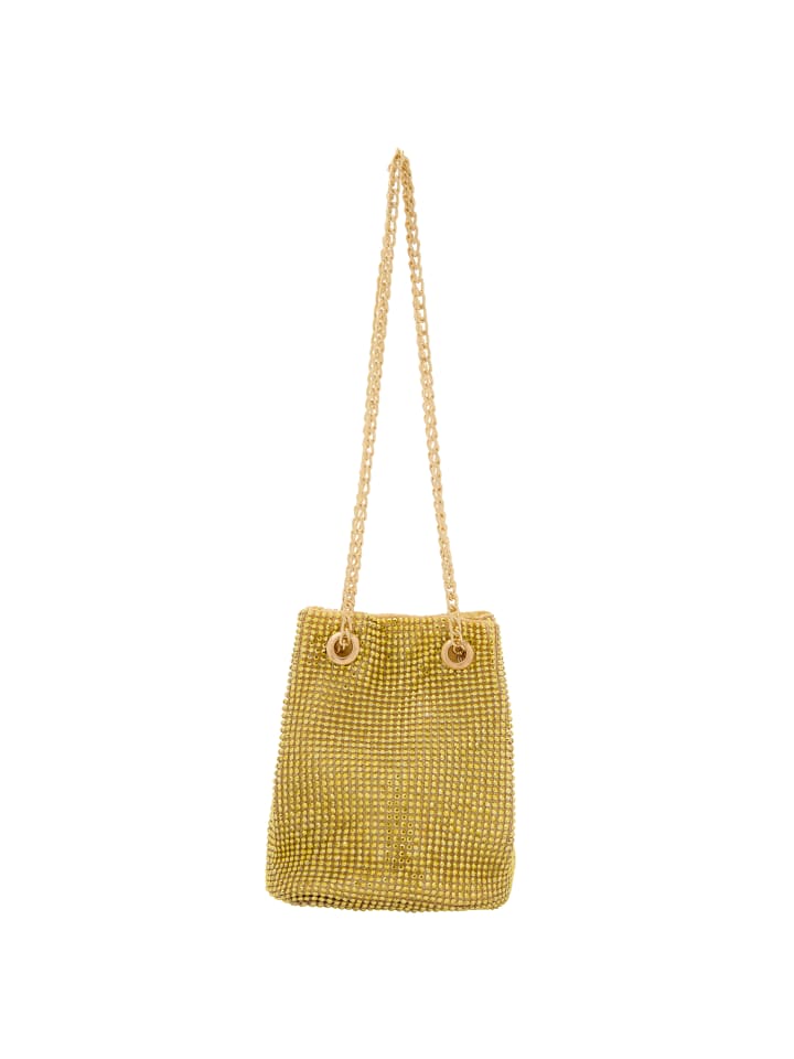 Women Bucket Bag in Gold