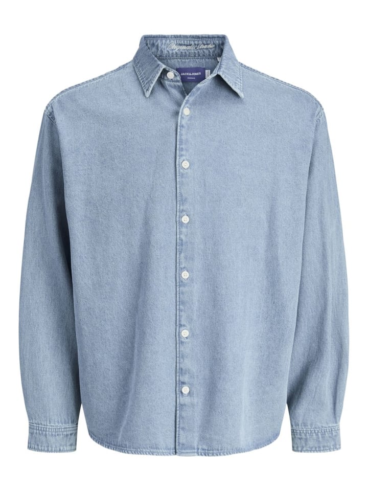 Hemd JORNORREBRO DENIM SHIRT in Blau