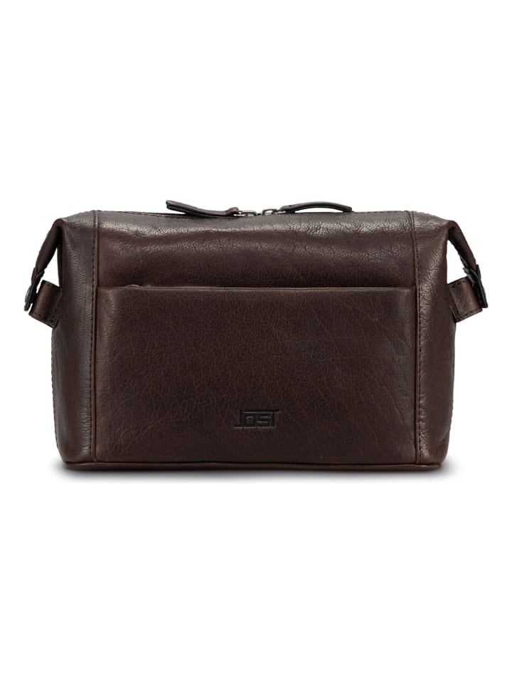Glasgow Kulturbeutel Leder 24 cm brown