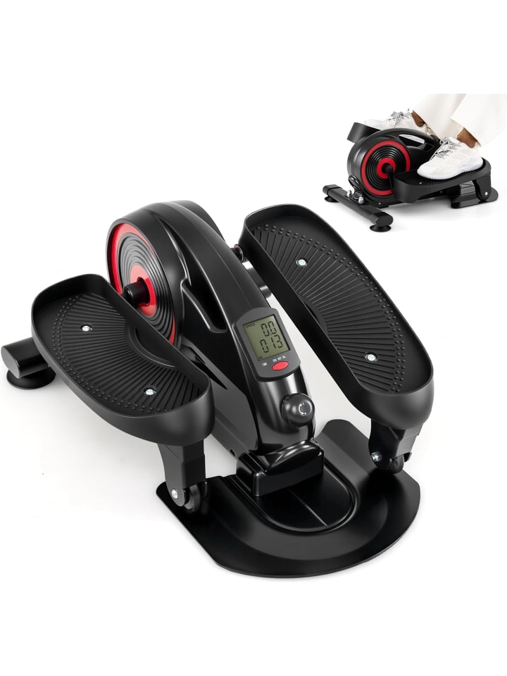 Mini Crosstrainer elektrisch in Schwarz