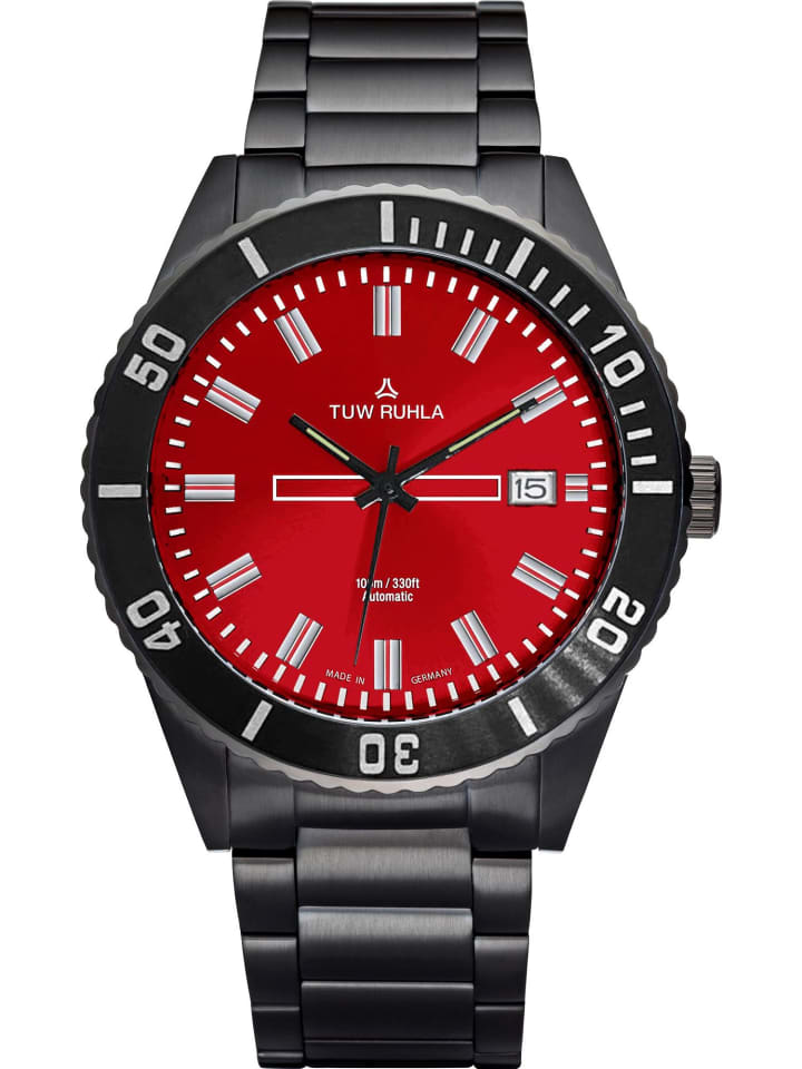 Uhr in Rot