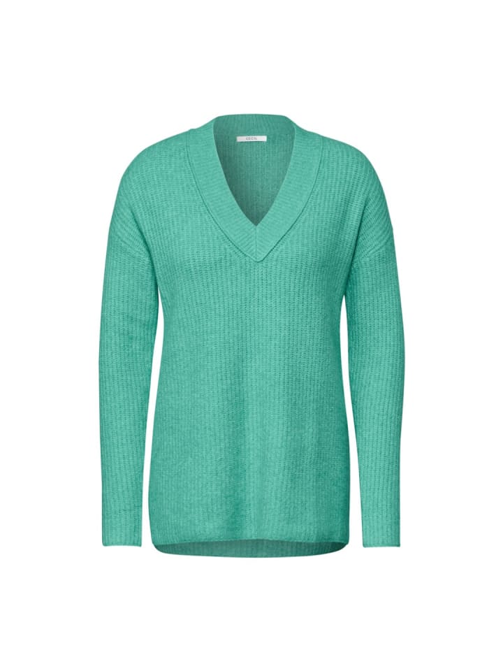 Pullover in aventurine green melange