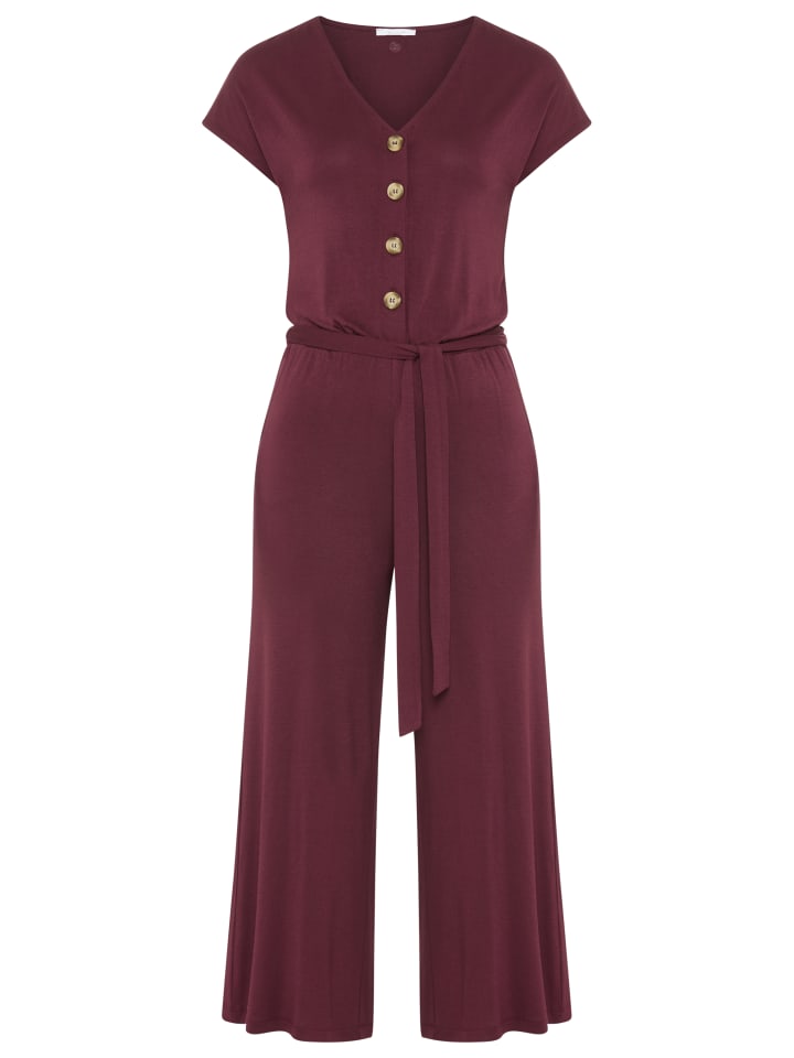 Culotte-Overall in bordeaux