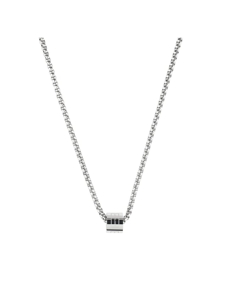 Kette mit Anhänger Edelstahl in silber