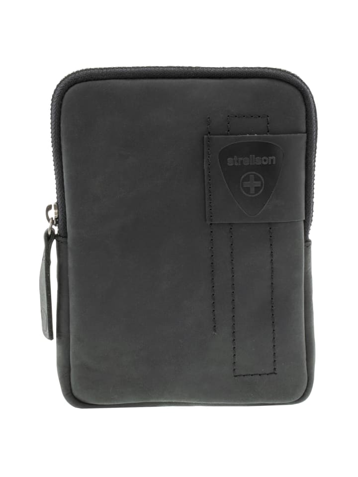 Richmond Brian Umhängetasche Leder 13 cm black