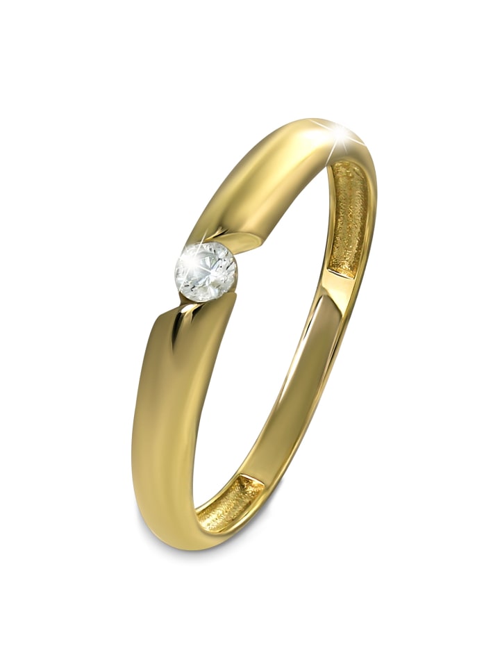 Goldring 333 Gelbgold - 8 Karat Classic Größe 56 (17,8) Ringe