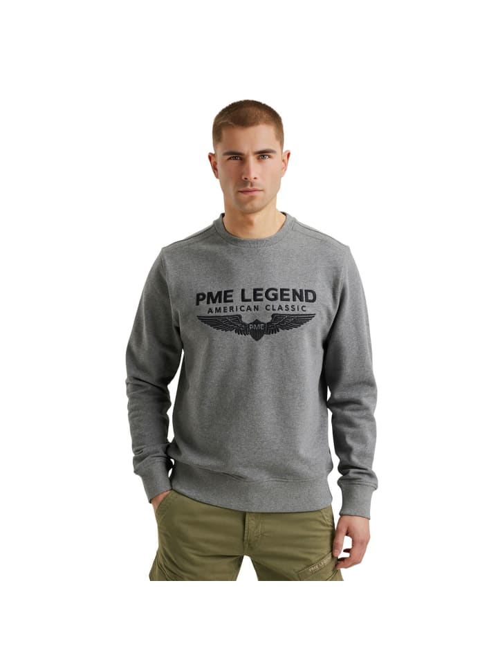 Pullover CREWNECK LOGO CARRIER in Grau