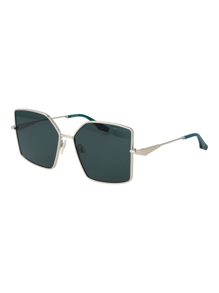 Frauen Sonnenbrille Geometrisch Silber
