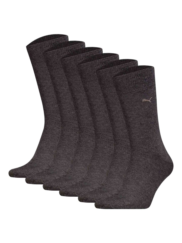 Socken 6er Pack in Grau