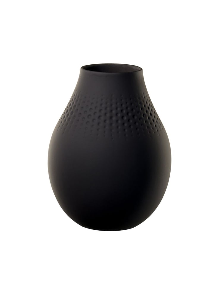 Vase Perle Manufacture Collier in Noir 20 cm