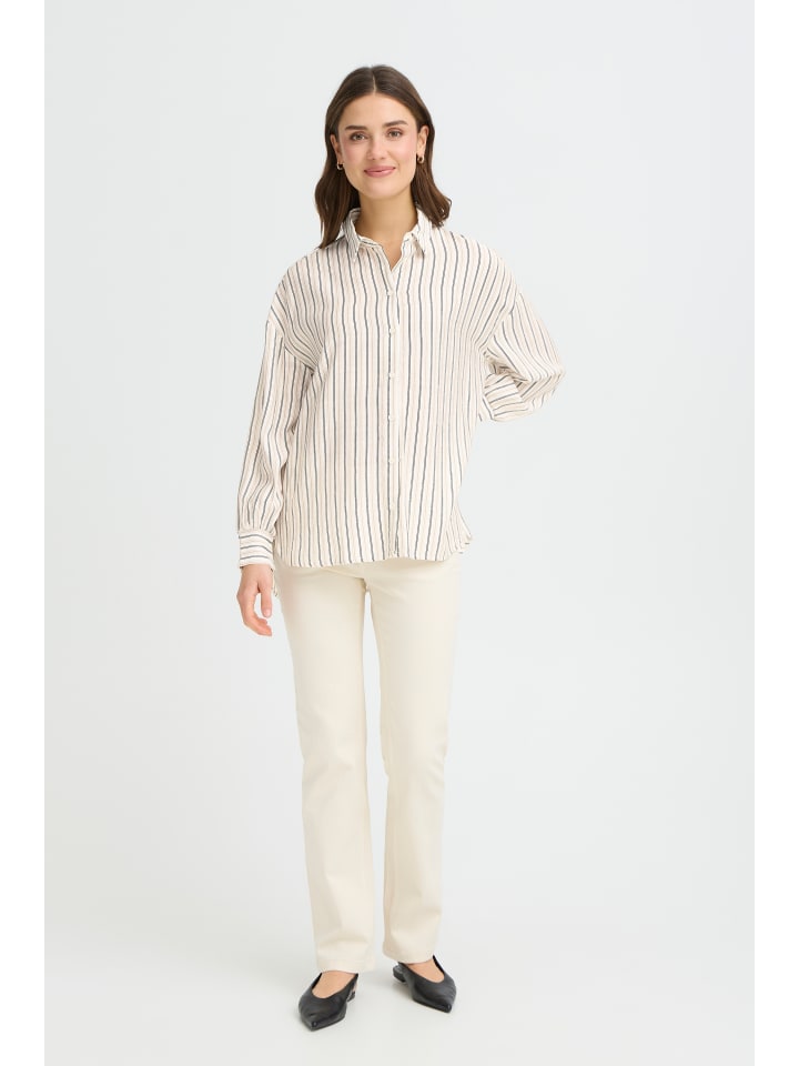 Langarm FRARIANA Loose fit in SAVANNAHTAN STRIPE