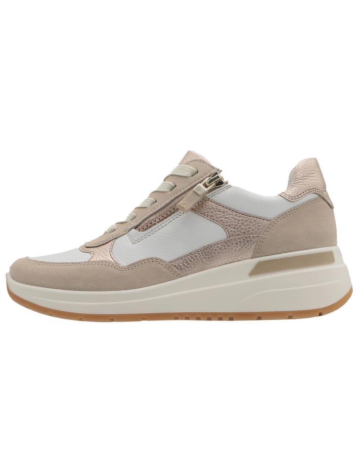 Schnürschuh in beige