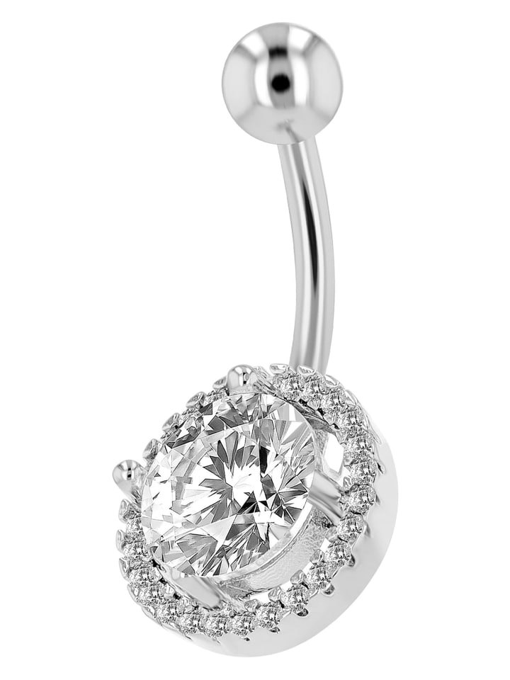 Damen Piercing aus Edelstahl in silber