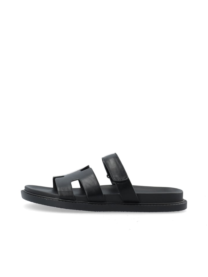 Sandalen mit breiten Riemen in Black