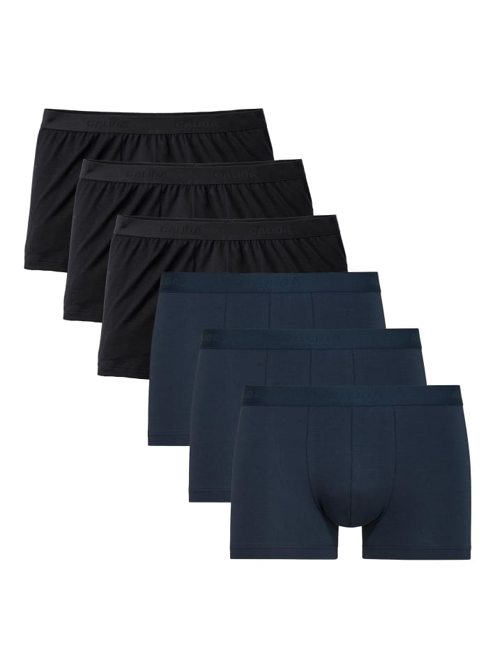 Boxershort 6er Pack in Schwarz/Dunkelblau