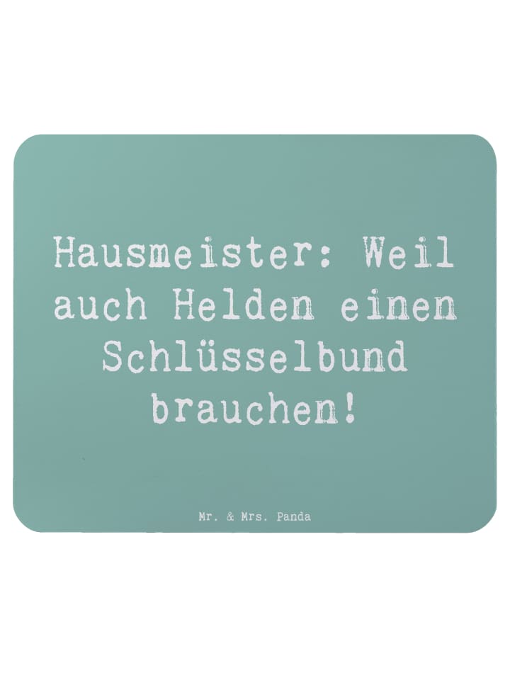 Mouse-Pad Spruch Hausmeister Held mit Spruch in Meeresbrise
