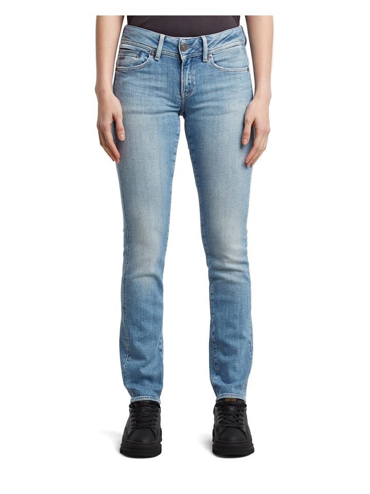 Midge Slim Straight Jeans sun faded summer sky