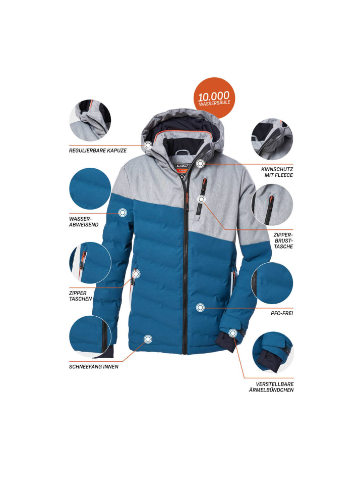 limango günstig 172 in Killtec JCKT QLTD Blau3010 Killtec SKI BYS Ski-Steppjacke Jungen | KSW kaufen