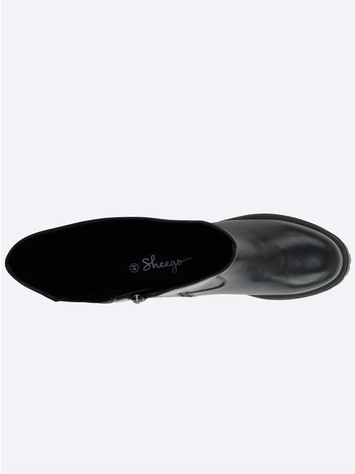 Weitschaftstiefel in schwarz