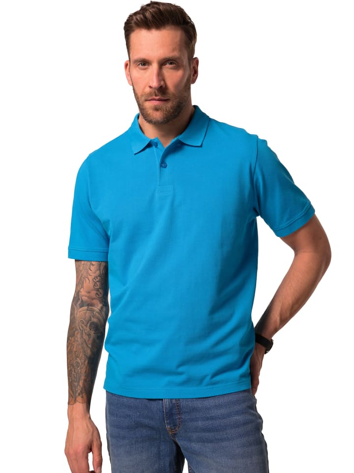 Poloshirt in helles azurblau