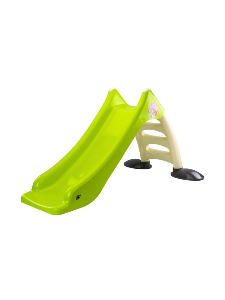 Gartenrutsche für Kinder, 3-stufige Leiter, Limette, 75 cm