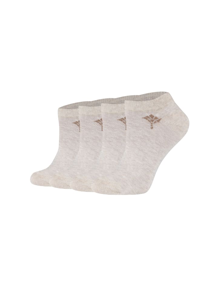 Sneakersocken 4er Pack nature melange