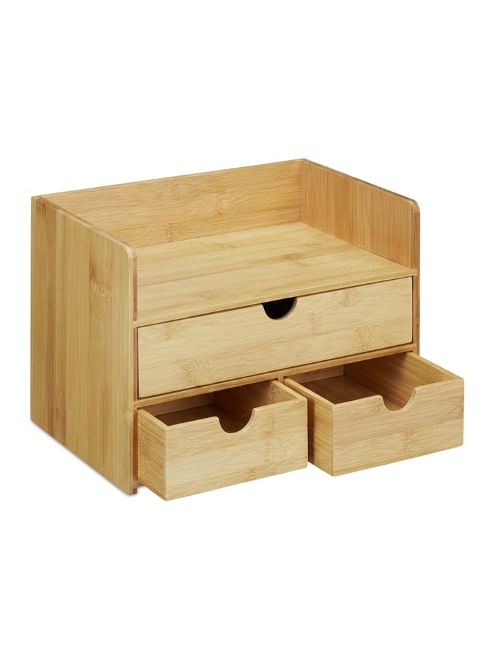 Schreibtisch-Organizer in Natur
