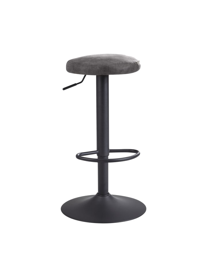Barstuhl in Grau / Stoff / 40x40x79