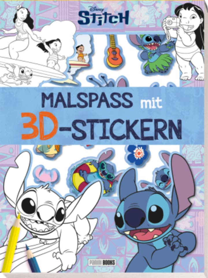 Buch - Disney Stitch: Malspaß mit 3D-Stickern